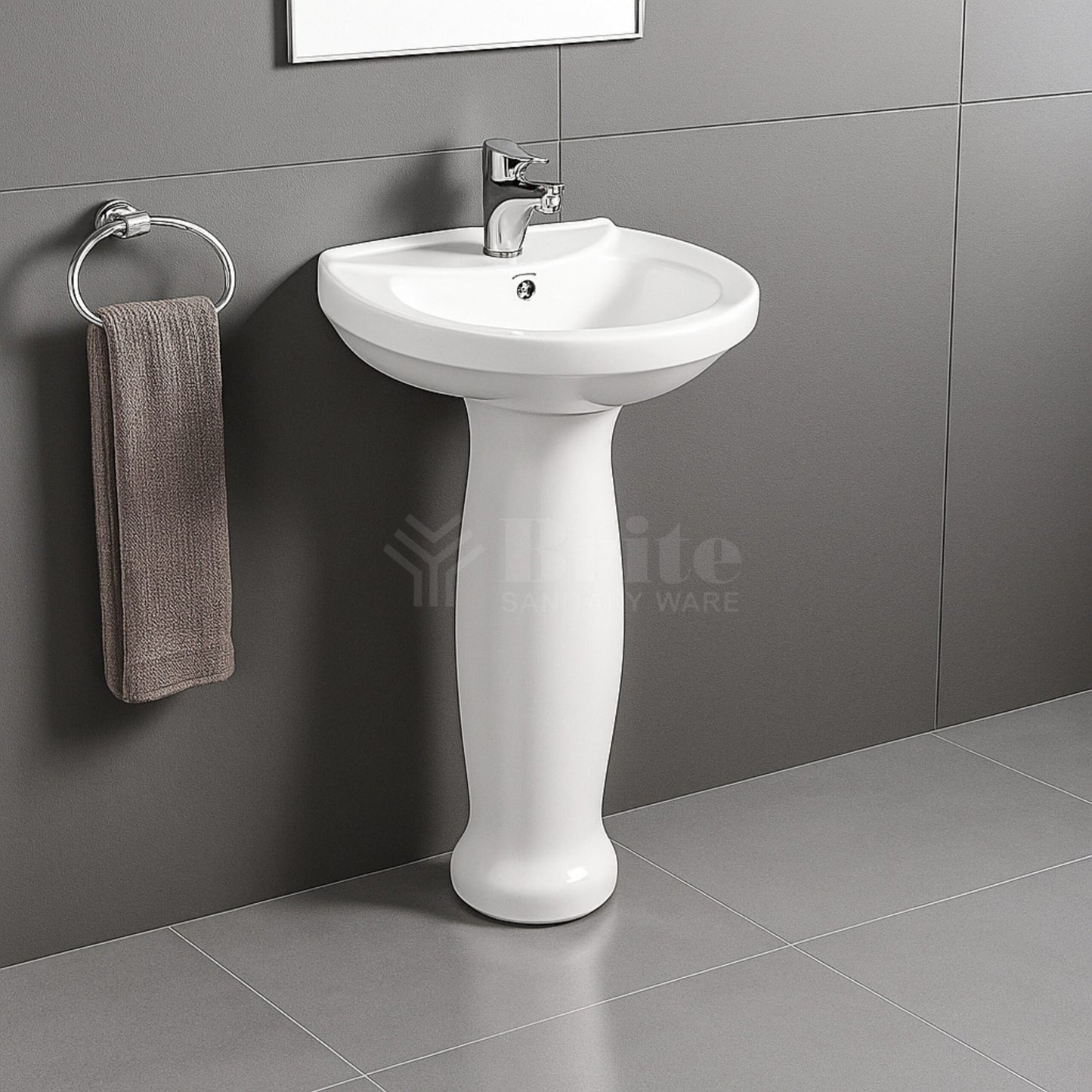 Brite Diana Wash Basin Pedestal - Brite Sanitary Ware