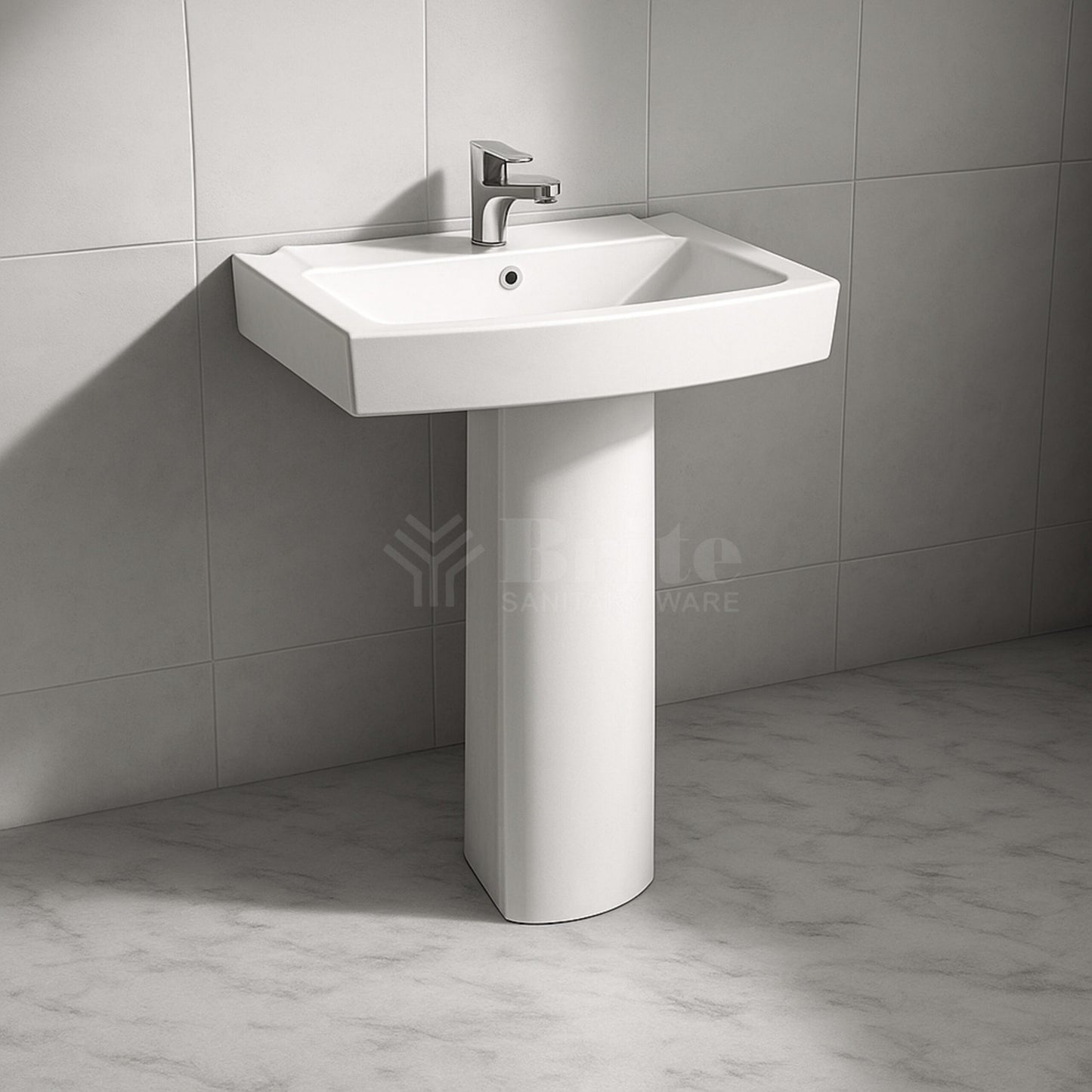 Brite Alpha Wash Basin Pedestal - Brite Sanitary Ware