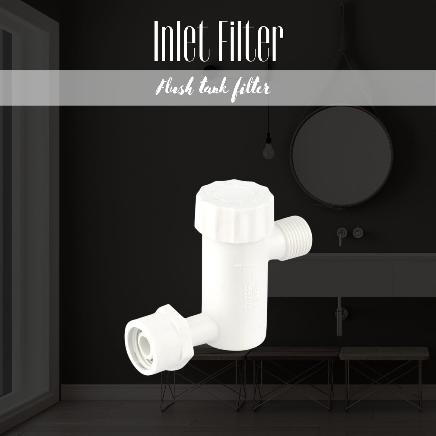 Brite Flush Tank A30 with Water Inlet Filter and Air Freshener