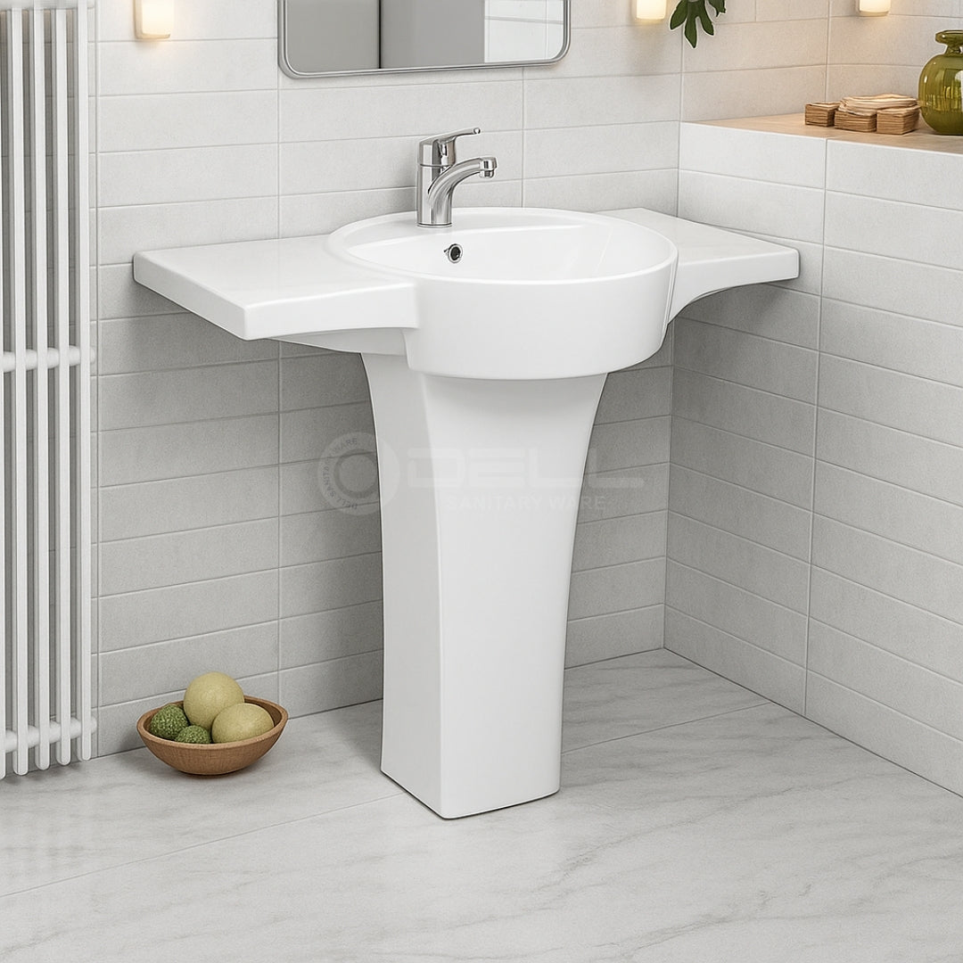 Dell 2 Wash Basin Pedestal - Dell Sanitary Ware