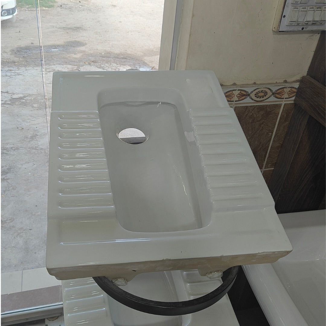 Brite Asian Flat WC Toilet - Squatting pan - Brite Ceramics - Brite Sanitary Ware