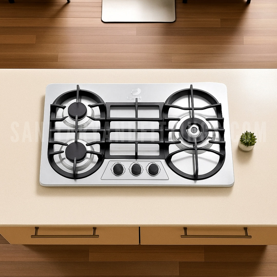 Gas Stove RINO RS949 Auto Three Burner Kitchen HOB