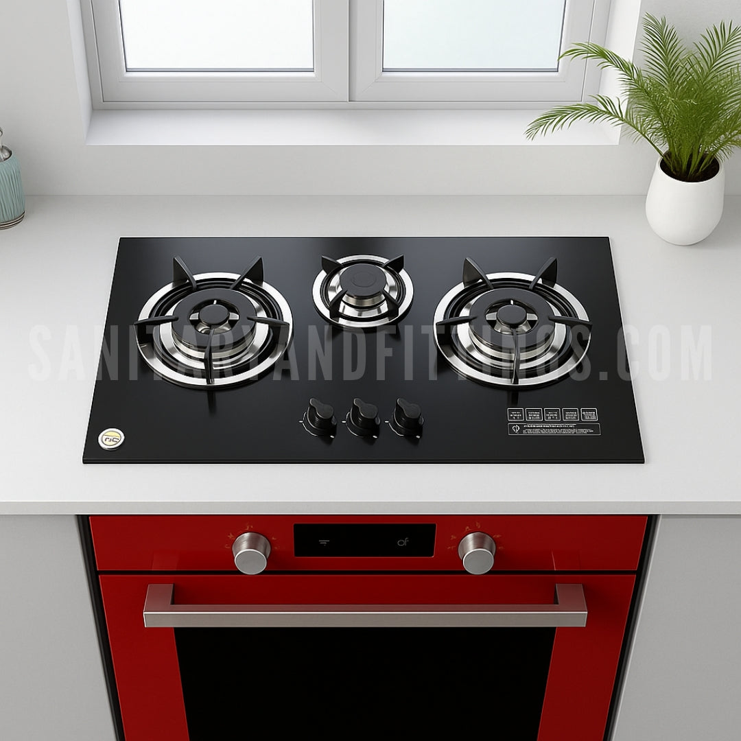 Gas Stove RINO RS939 Auto Three Burner Kitchen HOB