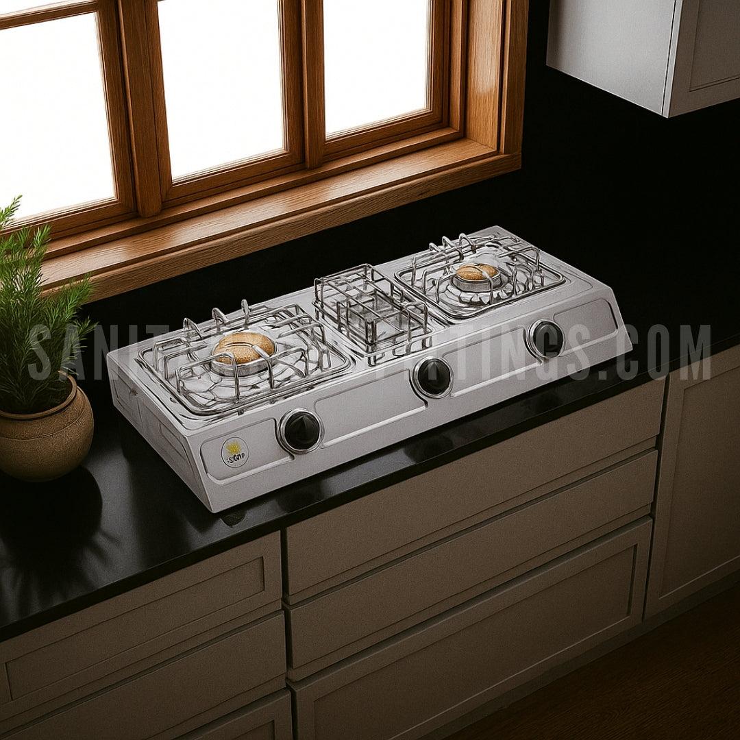 Gas Stove RINO RS111T Manual Double Burner Kitchen Stove