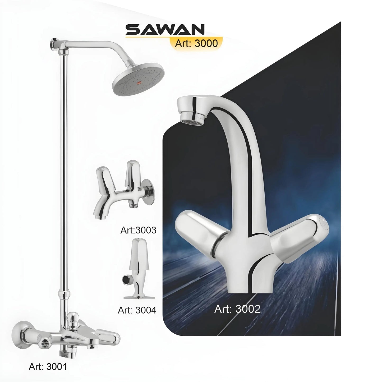 Star Asia Sawan Shower Set Full Round - Star Asia Sanitary