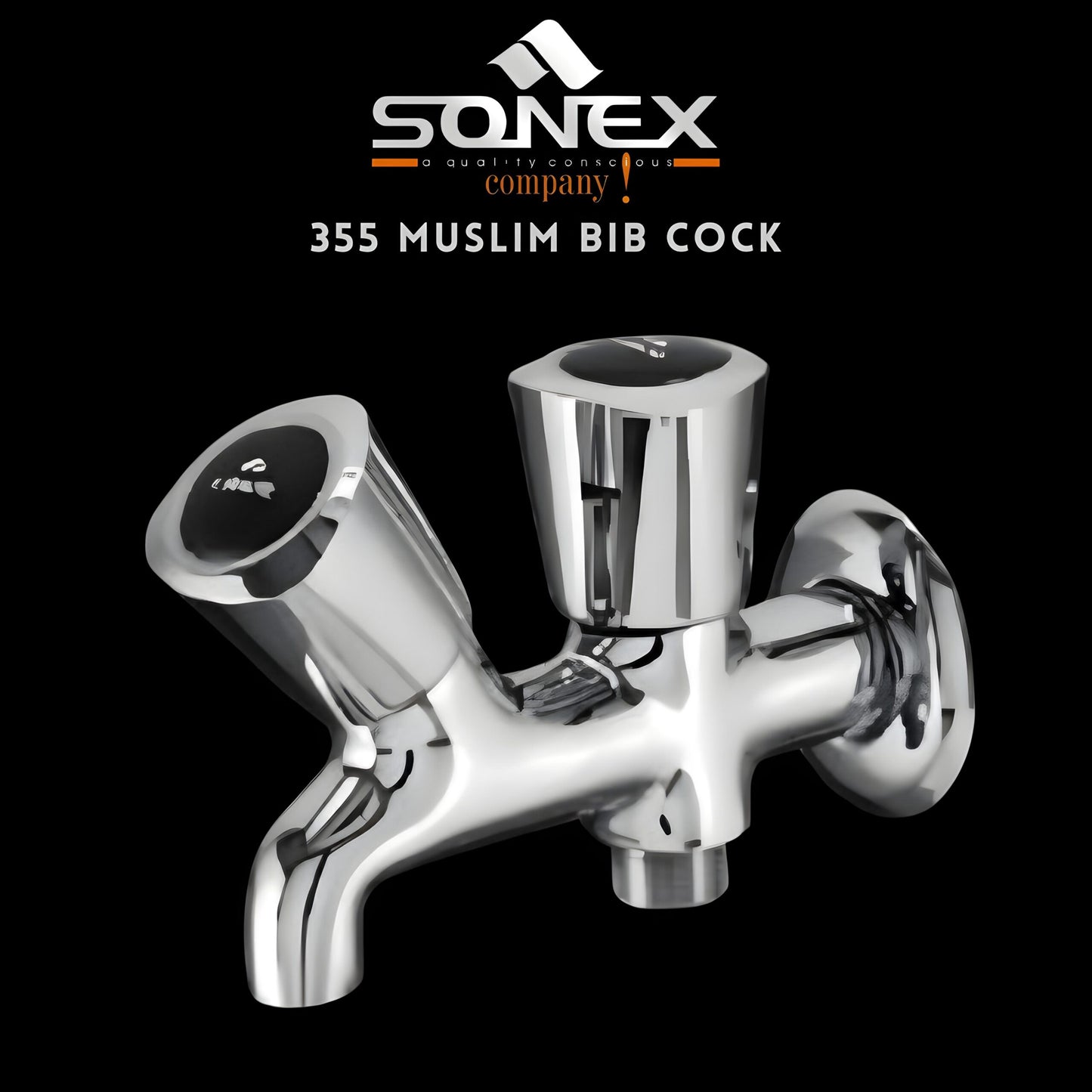 SONEX 355 Muslim Bib Cock – Double Cock – SONEX SANITARY FITTINGS