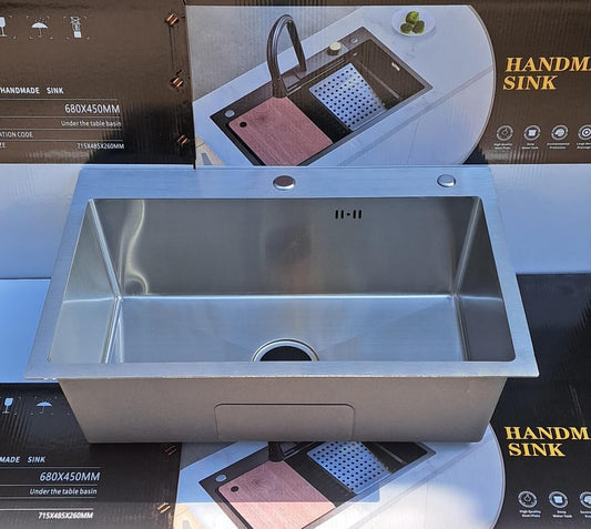 Sink Bowl 68x45 Premium Stainless Steel Single Kitchen Sink