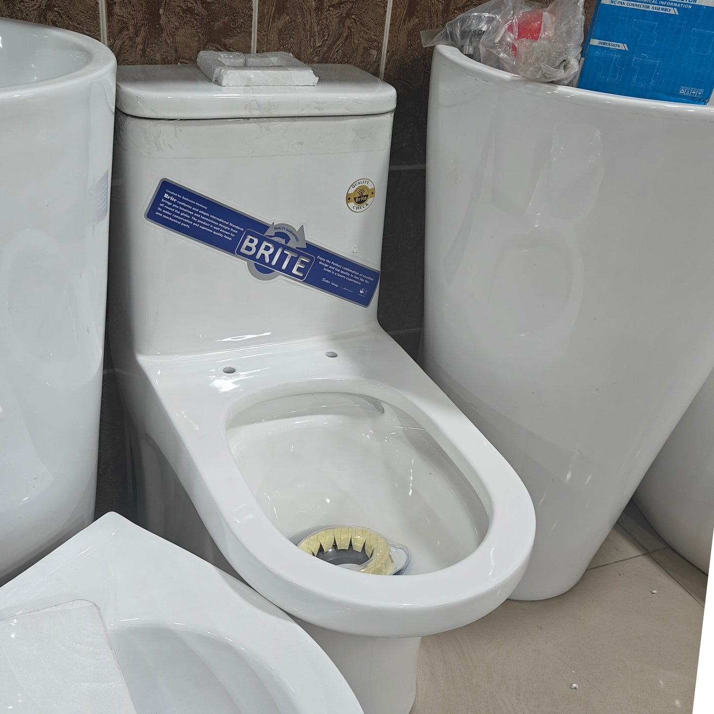 Brite D154 Commode Rimless 12'' - Brite Sanitary Ware