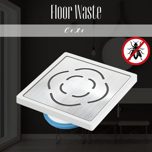 Floorwaste C 6x6 Drain Cover Jali for Home, Bathroom & Kitchen
