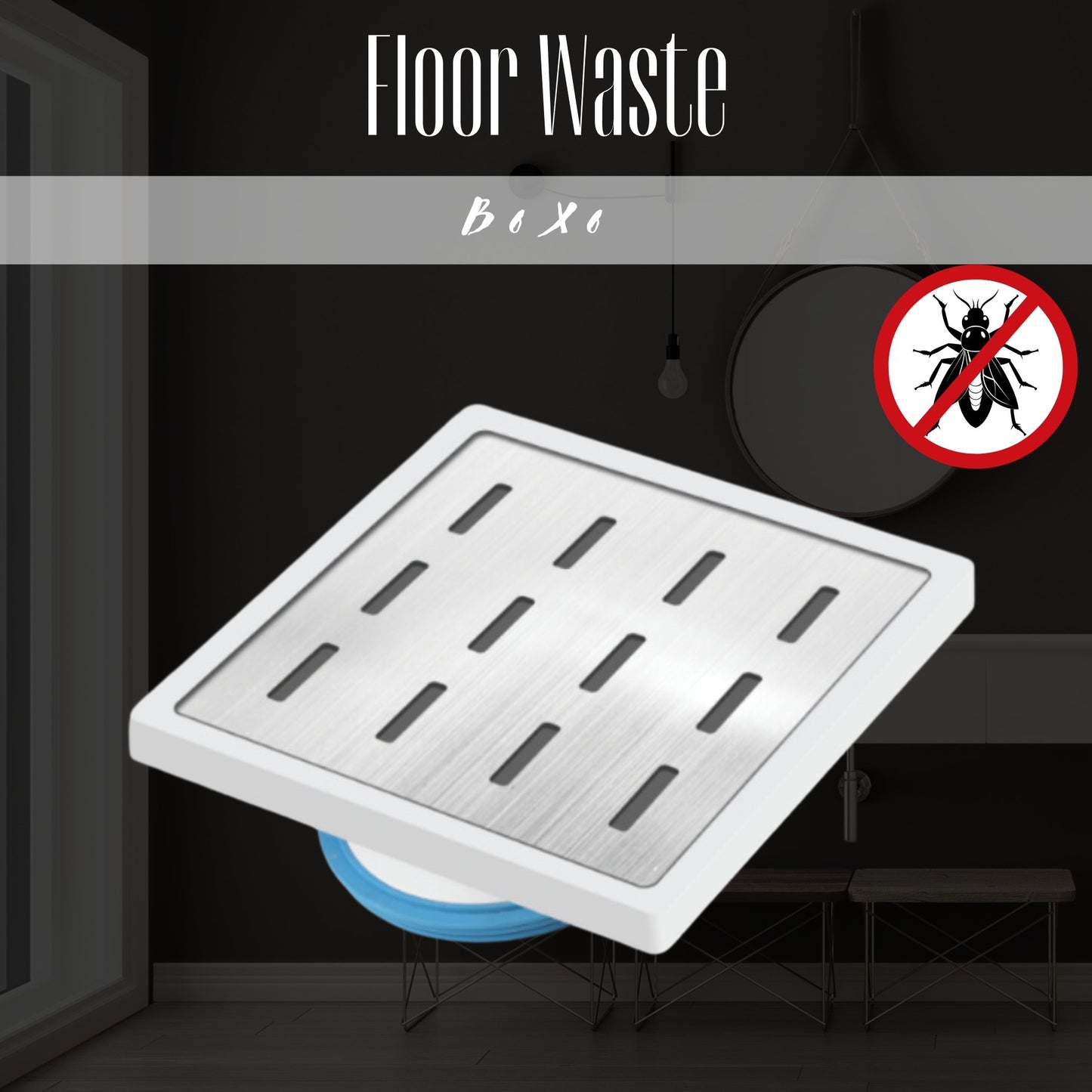 Drain Cover B 6x6 Floor Waste Jali for Home, Bathroom & Kitchen