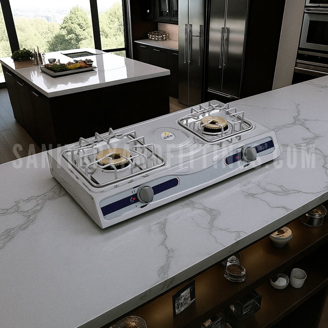 Gas Stove RINO RS212 Auto Double Burner Kitchen Stove