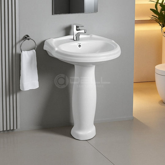 Dell Ceramics Royal Basin Pedestal - Dell Sanitary Ware