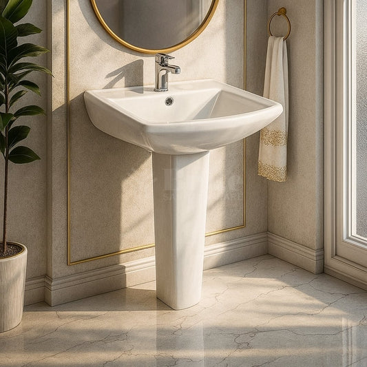 Brite Beeta Wash Basin Pedestal - Brite Sanitary Ware - Brite Ceramics - Ceramics