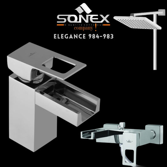 Sonex Elegance Plus 984-983 Bath Set – Sonex Sanitary Fittings