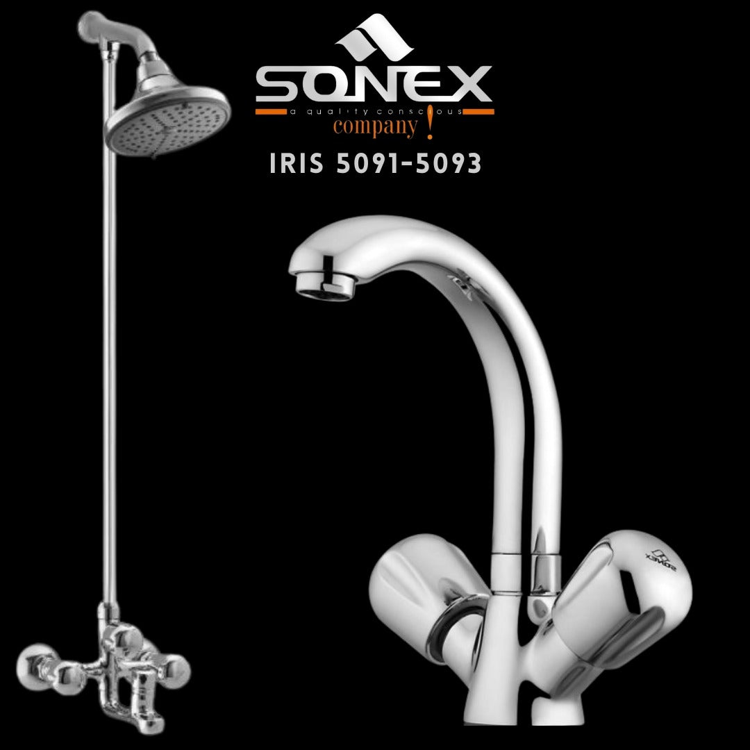 Sonex IRIS 5091-5093 Bath Set – Sonex Sanitary Fittings
