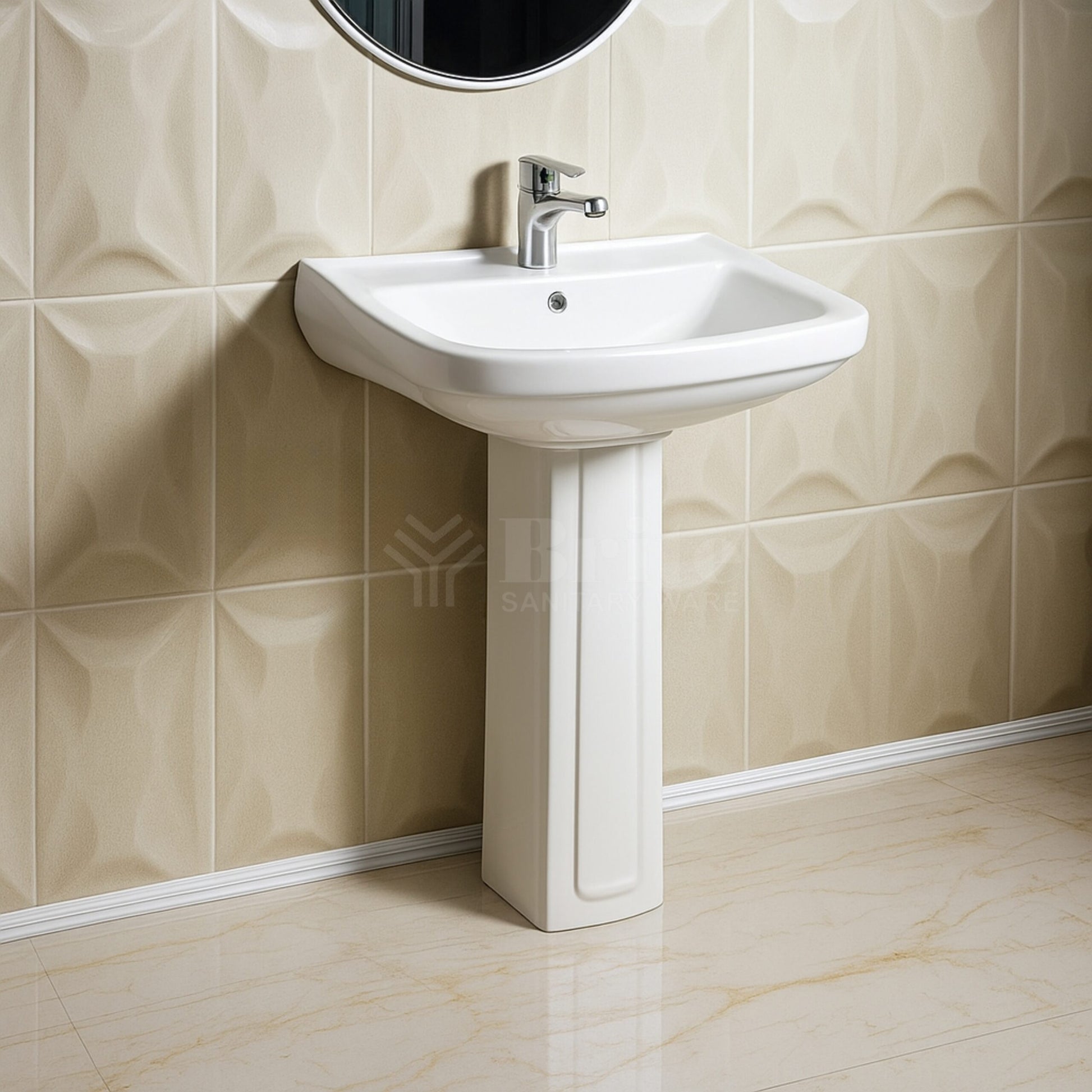 Brite Capricorn Wash Basin Pedestal - Brite Sanitary Ware