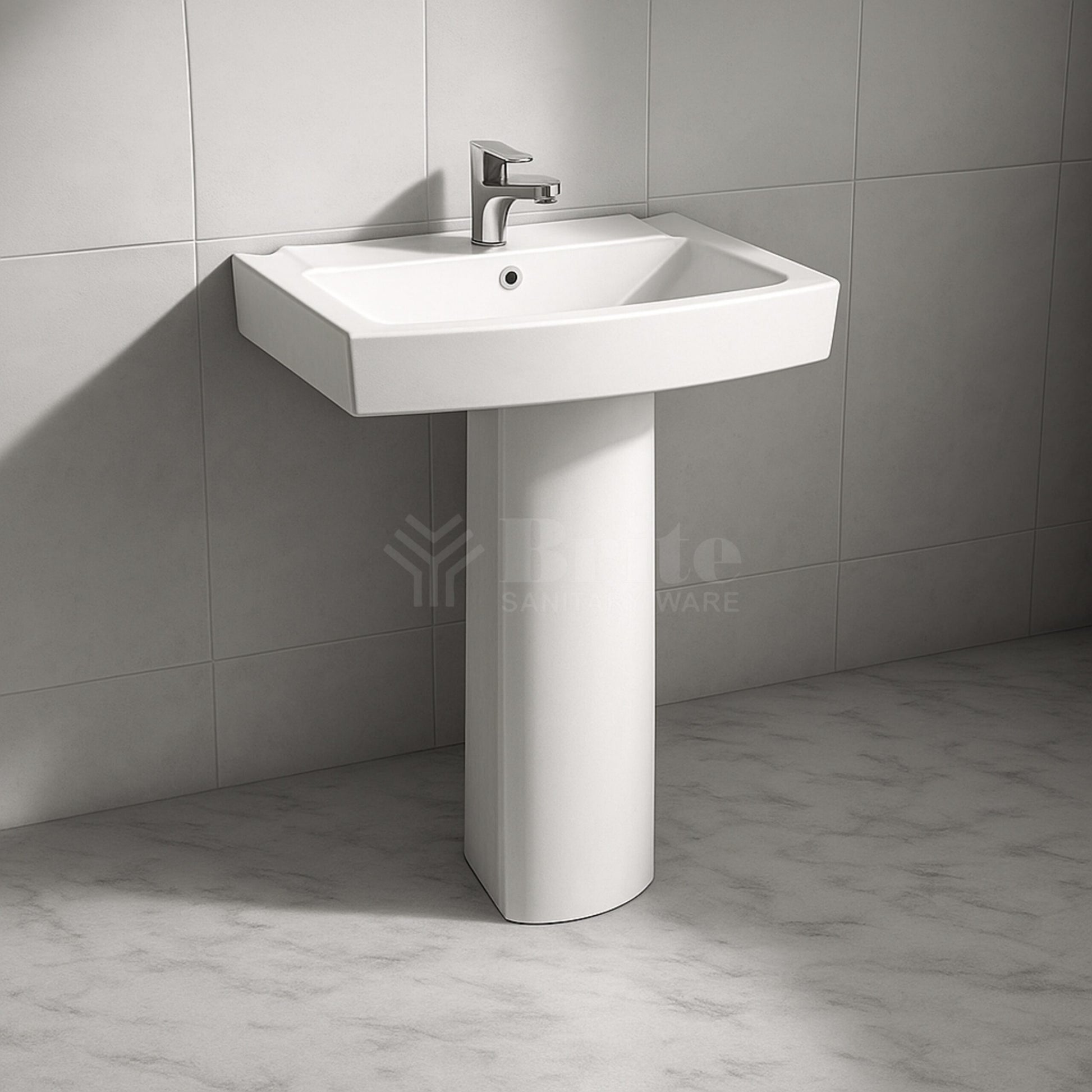 Brite Alpha Wash Basin Pedestal - Brite Sanitary Ware