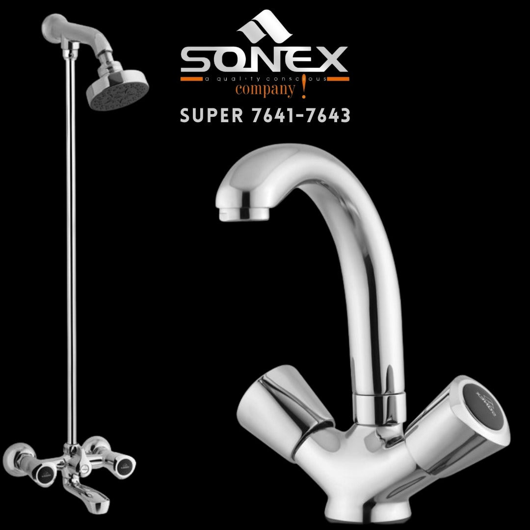 Sonex SUPER 7641-7643 Bath Set – Sonex Sanitary Fittings