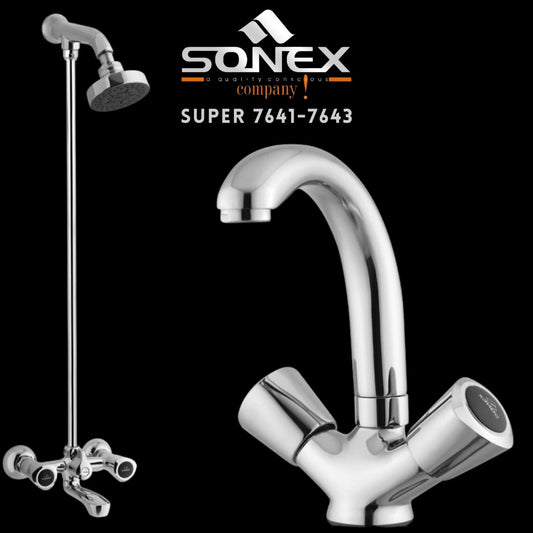 Sonex SUPER 7641-7643 Bath Set – Sonex Sanitary Fittings