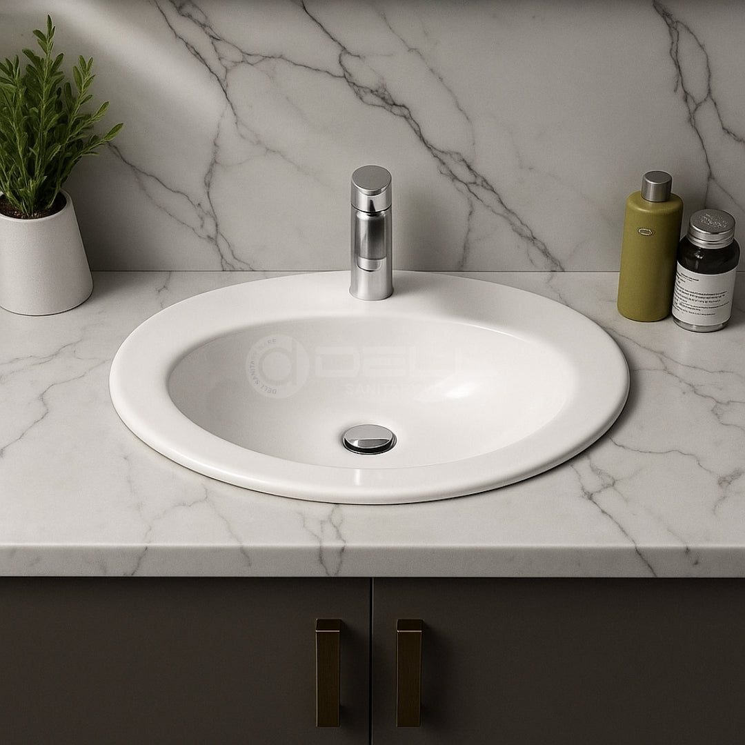 Dell Upper Counter Vanity Wash Basin - Dell Sanitary Ware