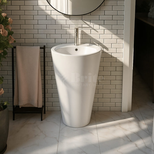 Brite Round One Piece Wash Basin - Brite Sanitary Ware