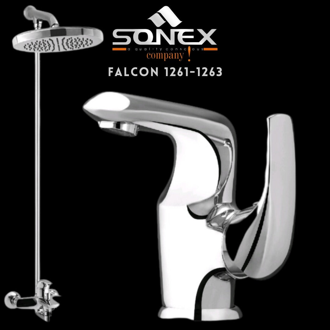 Sonex FLACON 1261-1263 Bath Set – Sonex Sanitary Fittings