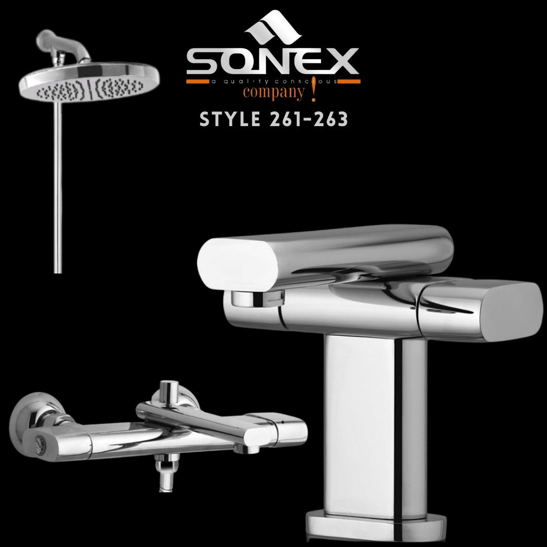 Sonex STYLE 261-263 Bath Set Chrome – Sonex Sanitary Fittings