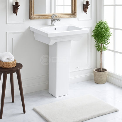Dell Ceramics Grace Basin Pedestal - Dell Sanitary Ware