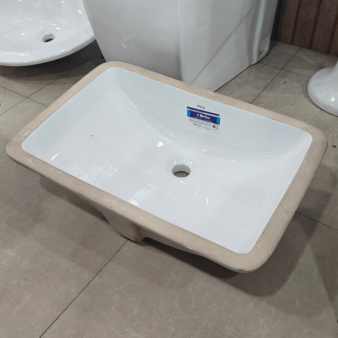 Brite Under Square Vanity Wash Basin - Brite Sanitary Ware