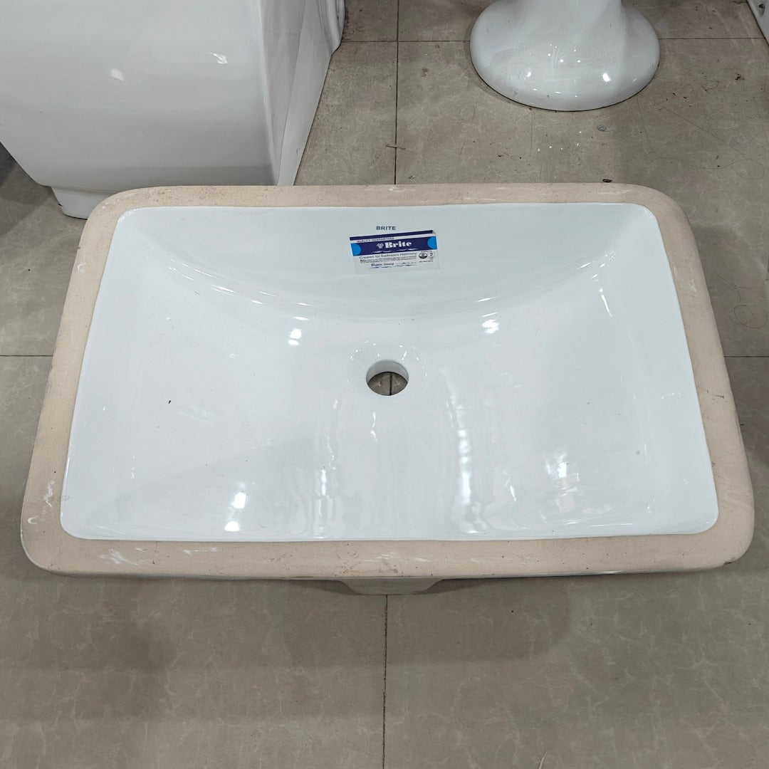 Dell Under Counter Square Vanity Wash Basin - Dell Sanitary Ware