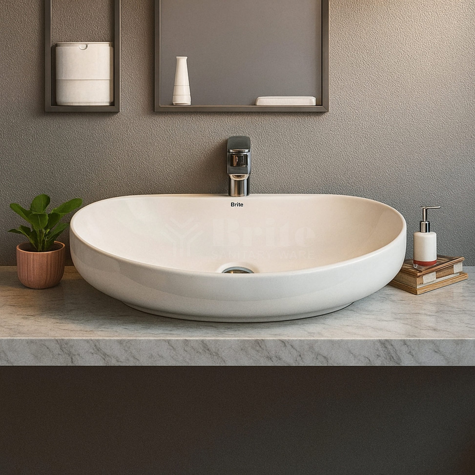 Brite 0015 Vanity Wash Basin - Brite Sanitary Ware