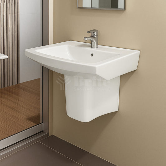 Brite Beauty Wall hang Basin (Two Piece) - Brite Sanitary Ware