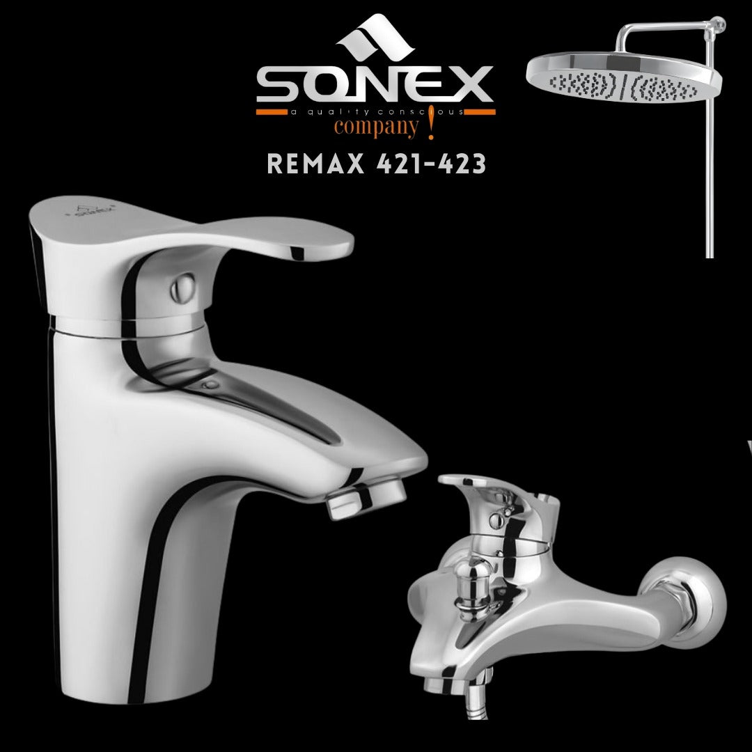 Sonex REMAX 421-423 Bath Set Chrome – Sonex Sanitary Fittings