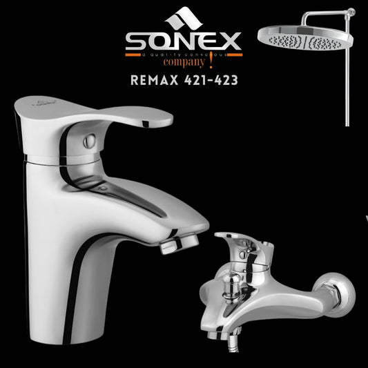Sonex REMAX 421-423 Bath Set Chrome – Sonex Sanitary Fittings