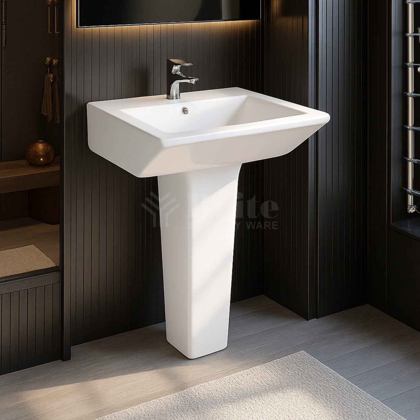 Brite Beauty Wash Basin Pedestal - Brite Sanitary Ware