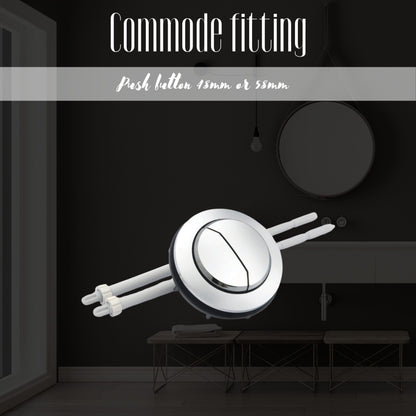 Commode Fitting Double Push CHINA Fitting 7" - 10" For One Piece Commode - Cistern Fitting