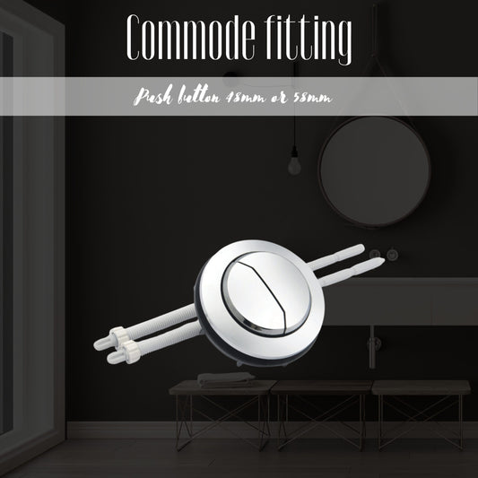 PUSH Button for Commode Fitting Double Push CHINA Fitting 48mm , 58mm – Cistern push Button