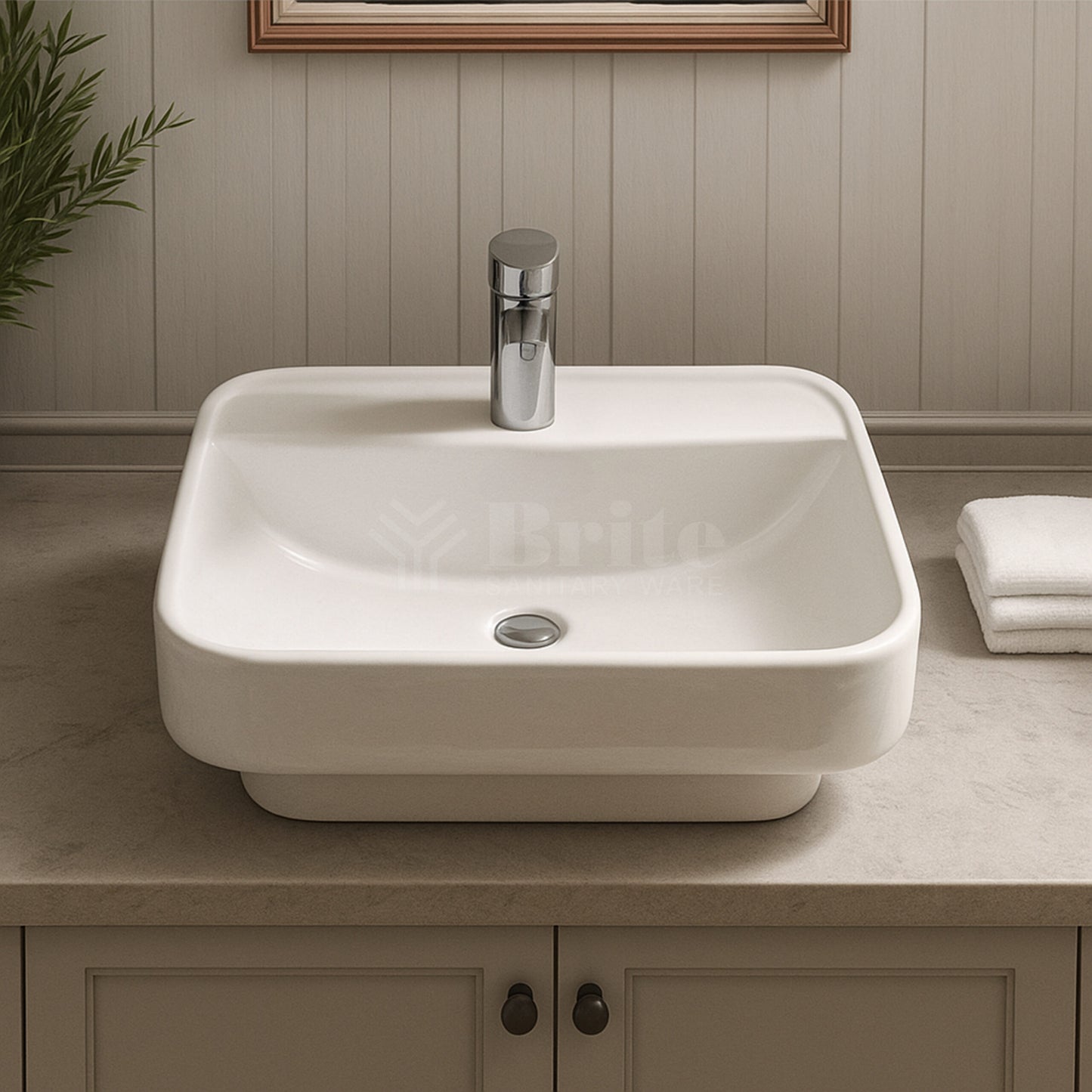 Brite 0013 Vanity Wash Basin - Brite Sanitary Ware