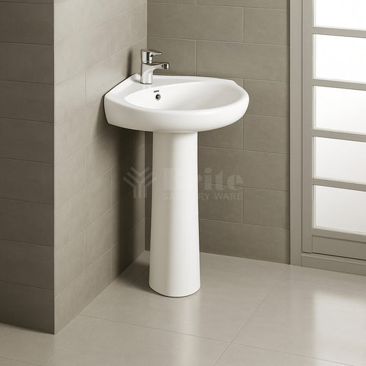 Brite Corner Wash Basin Pedestal - Brite Sanitary Ware