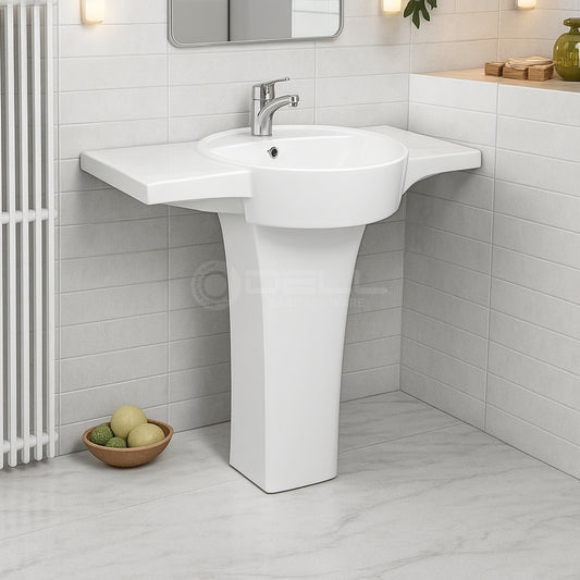 Dell 2 Wash Basin Pedestal - Dell Sanitary Ware