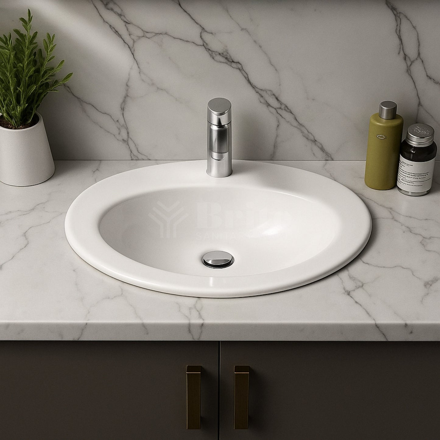 Brite Upper Counter Vanity Wash Basin - Brite Sanitary Ware
