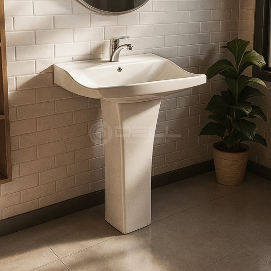 Dell Belta Wash Basin Pedestal - Dell Sanitary Ware