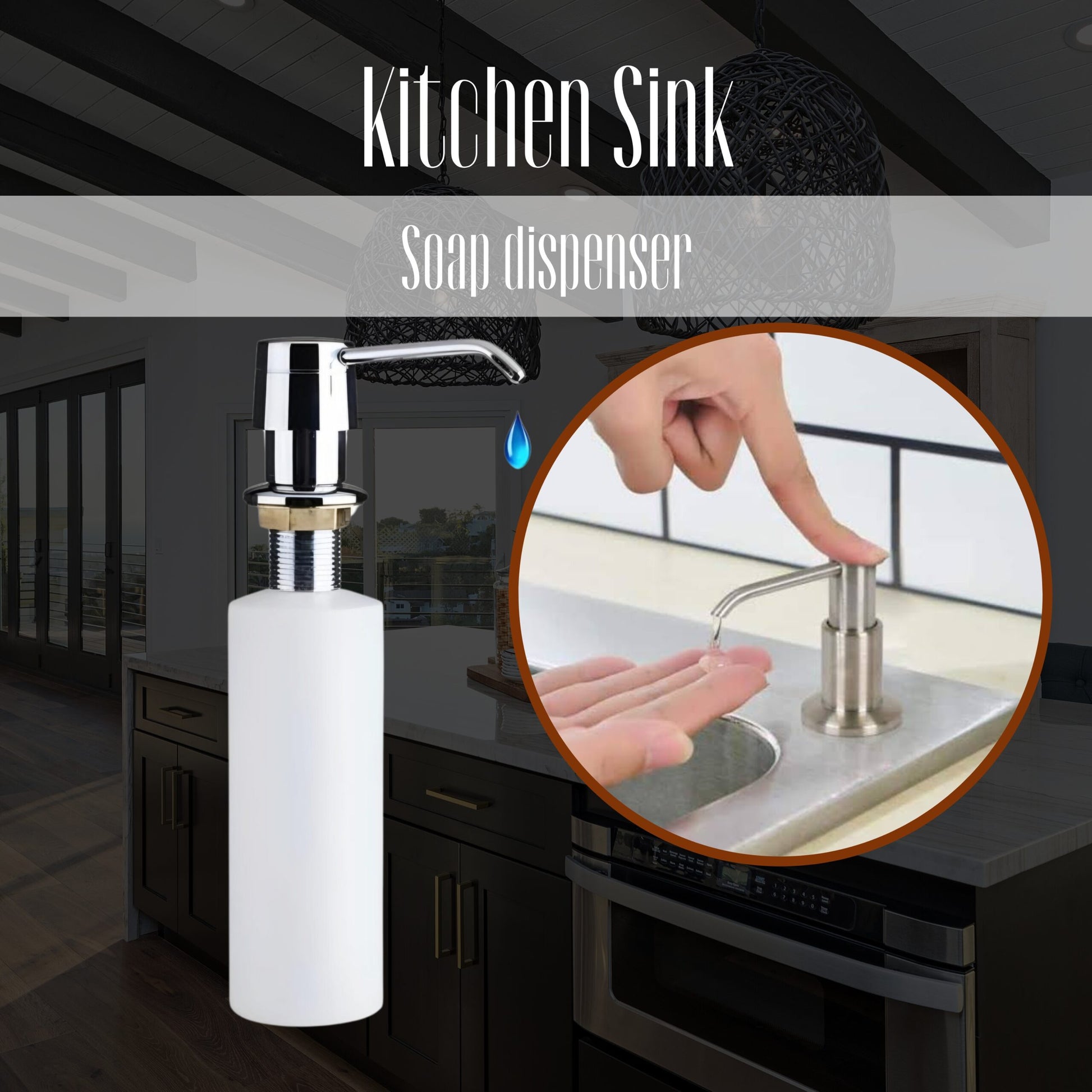 Kitchen sink soap dispenser - Polymer