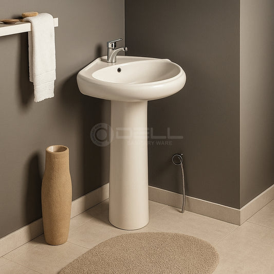 Dell Corner Wash Basin Pedestal - Dell Sanitary Ware