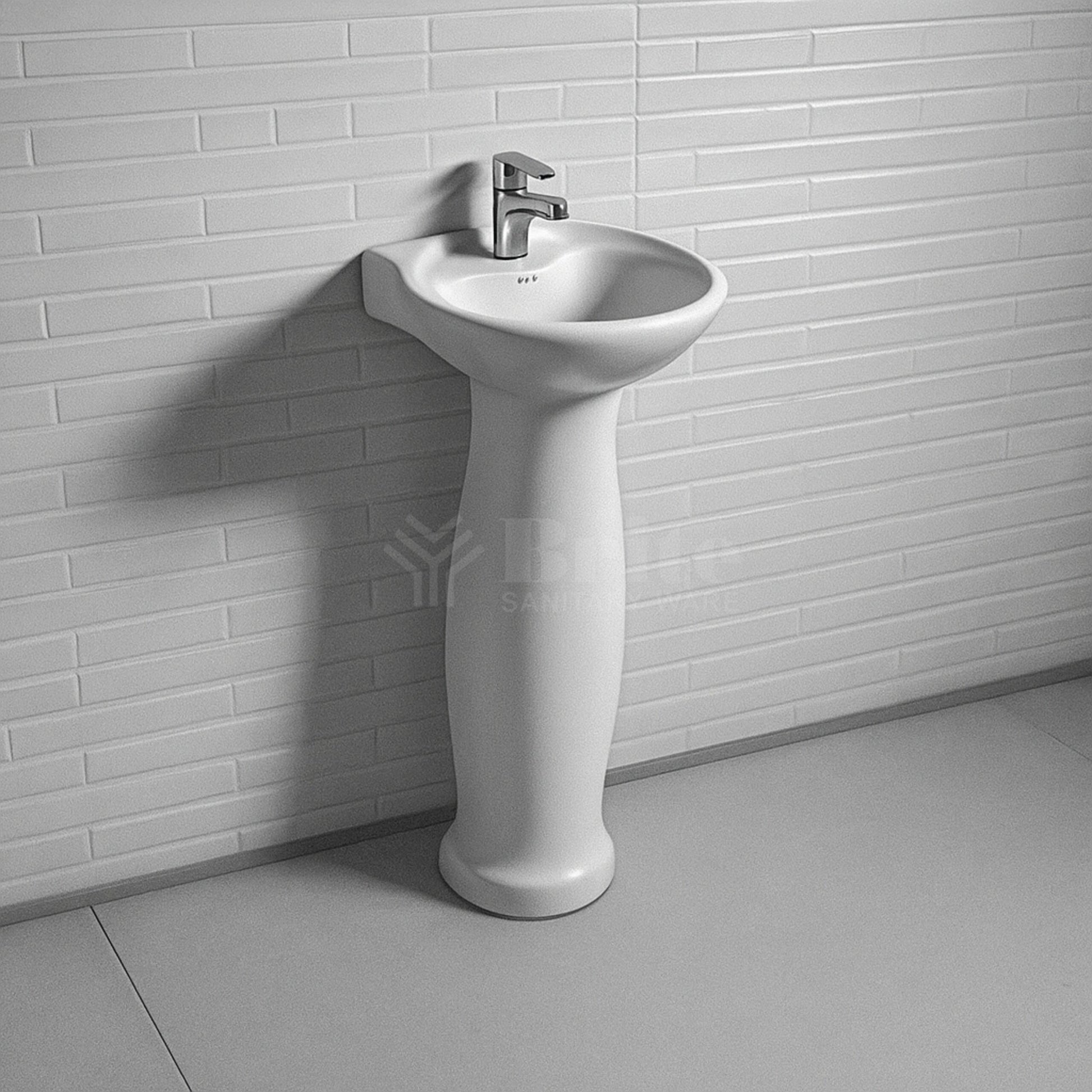 Brite 12x15 Wash Basin Pedestal - Brite Sanitary Ware
