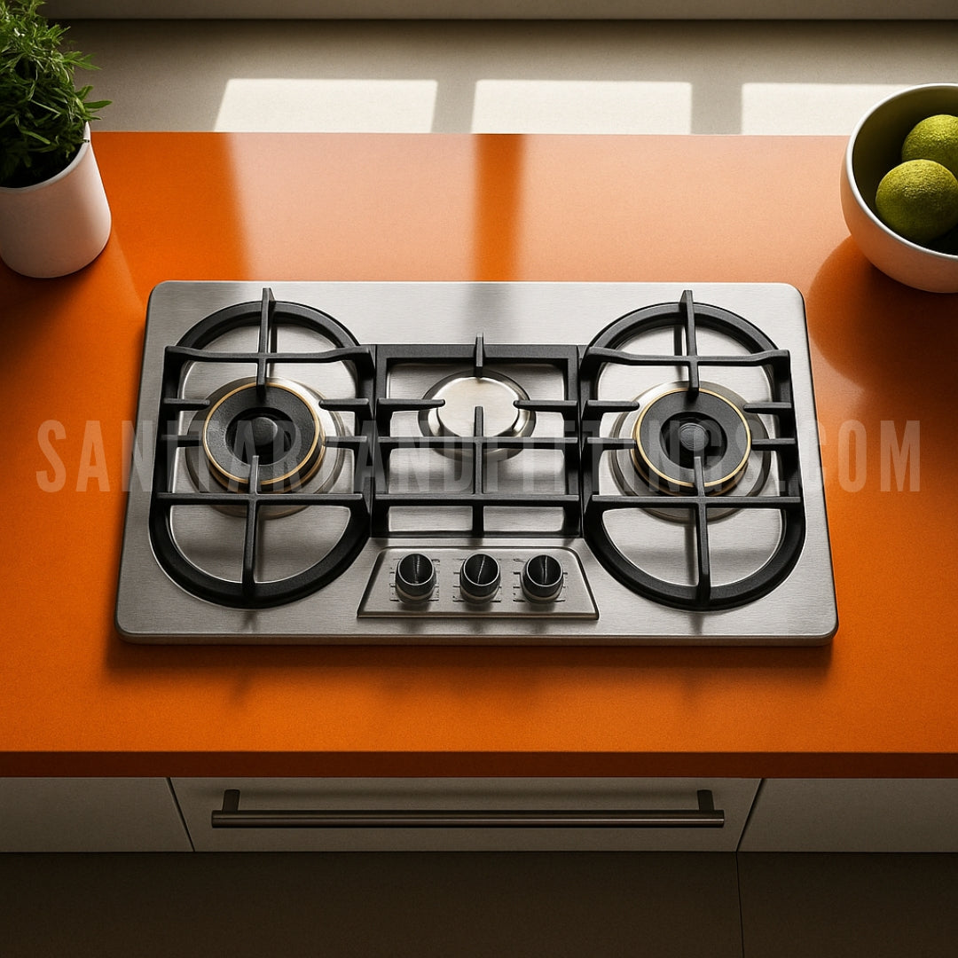 Gas Stove RINO RS959 Auto Three Burner Kitchen HOB