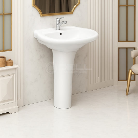 Dell Galaxy Wash Basin Pedestal - Dell Sanitary Ware