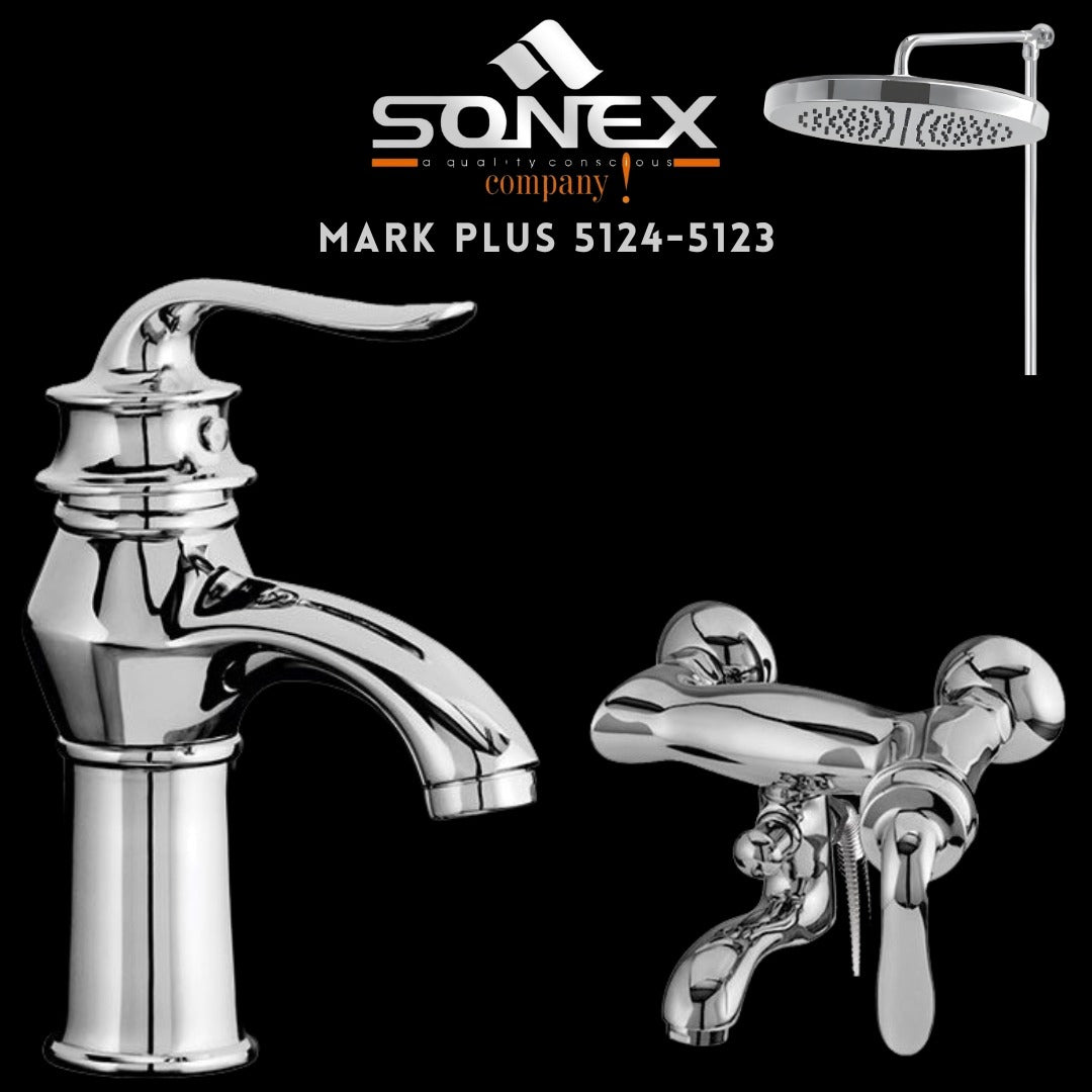 Sonex MARK PLUS 5124-5123 Bath Set ? Sonex Sanitary Fittings