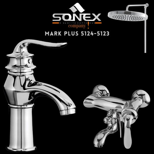 Sonex MARK PLUS 5124-5123 Bath Set ? Sonex Sanitary Fittings