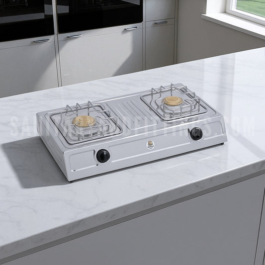 Gas Stove RINO RS111 Manual Double Burner Kitchen Stove